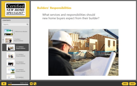 Responsive image Training Interface 